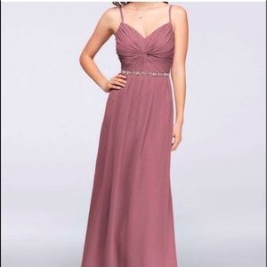 David's Twist Bodice Chiffon Bridesmaid Dress